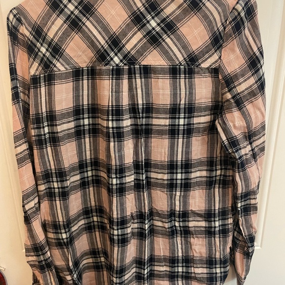 Plaid shirt with sequins shoulders - Picture 3 of 3